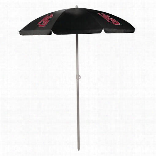 Picnic Time 82-00-179-094-1 Hampden-sydney Society  Tigers Digital Print Umbrella In Black