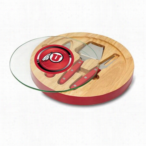 Picnic Ime 829-00-1000-024-1 Ventana University Of Utah Utes Digital Print Cheese Board In Red