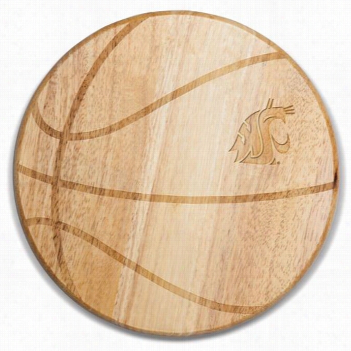 Picnic Time 840-00-505-633-0 Washington Sstate Cougars Engraving Free Throw C Utting Board In Natural Wood