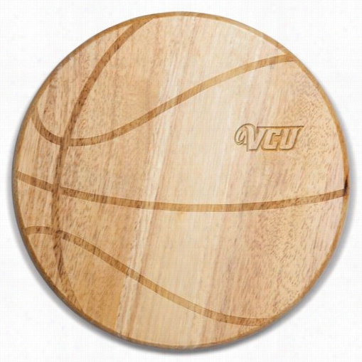 Picnic Time 840-00-505-953-0 Virginia Commonwealth  Rams Engravin Gfree Throw Cutting Board In Natural Wood