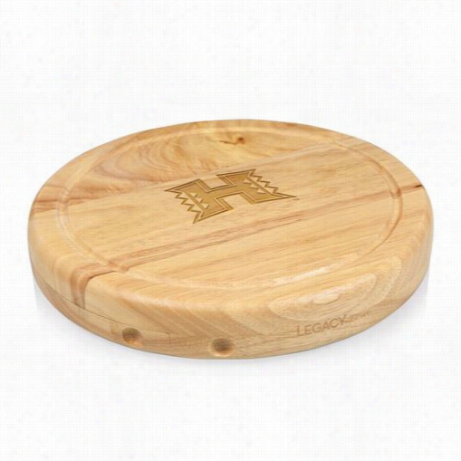 Picnic Time 854-00-505-203-0 Circo University Of  Hawaii Warriors Engraved Choppingb Oard In Natural Wood