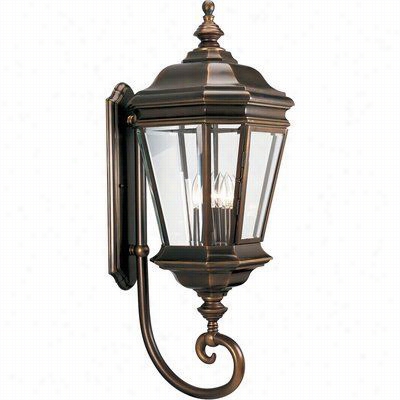 Progress Lighting P5673-108 Crawford Outdoor Wall Lantern In Oil Rubbed Bronze