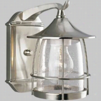 Progress Lighting P5763 -09 Prairie 1 Light Cast Hanging Lantern In Bdushed Nickel