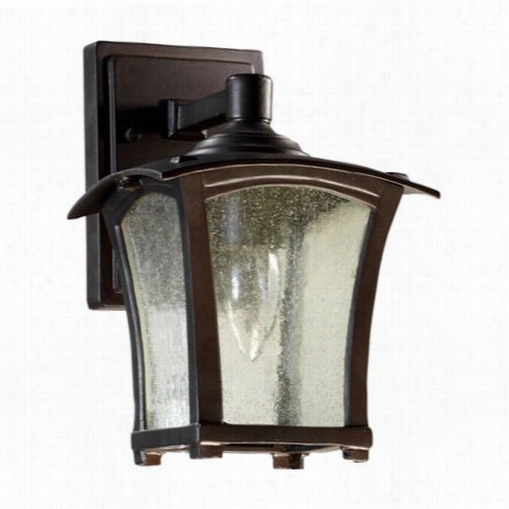 Quorjm International 7510-6-86 Gable 10-1/4""h 1 Light Down Light O Utdoo Wall Sconce In Oiled Bronze