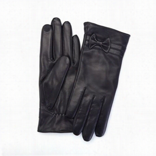 Royce Elather 1010-blsm-1 Women's Small Premium Lambskin Leather Cellphone Tablet Touchscreenn Gloves In Black