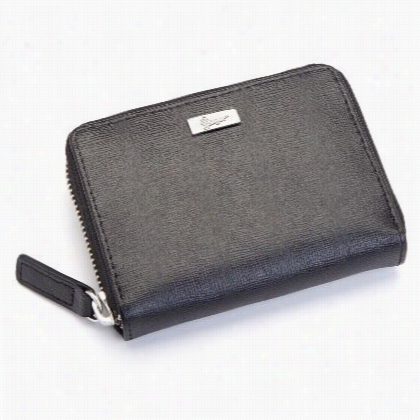 Royce Leather Rfi D-168-blk-2 Rfid Blocking Saffiano Leayhe Mini Fan Wallet