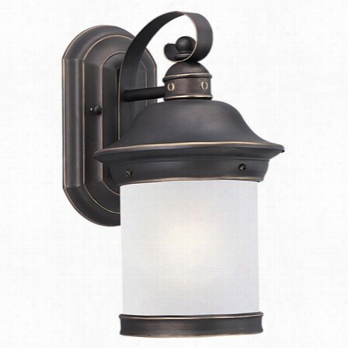 Sea Gull Lighting 89181ble-71 Hermitage 13-1/2"" 1 Light Outdo Or Awll Lantern In Antique Bronzze