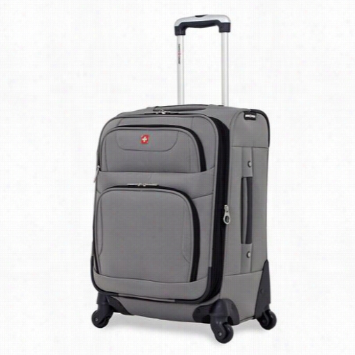 Swissgear 7297434156 20"" Spinner Suitcase In Pewter