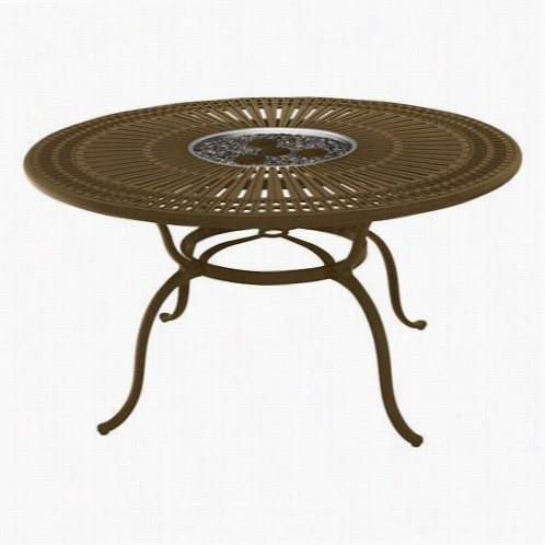 Tropitone 800154ftgl 55";" Round Spectrum Kd Dining Fire Table