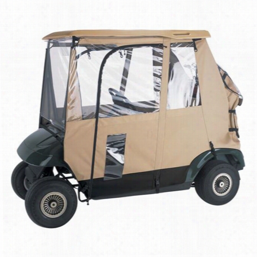 Classic Accessorries 72042 Fairway Deluxe 3 Sided Golf Car Enclosure In Sand