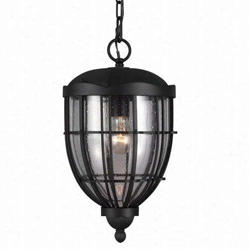 Feiss Ol9811txb River N Orth 1 Light Outdoor Pendant In Textured Black