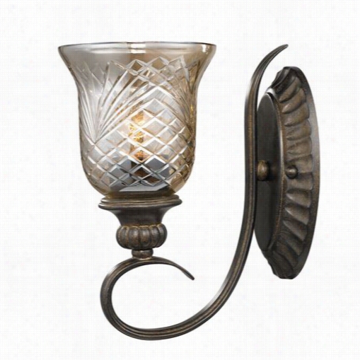 Bright  Lighting 8118-1w-bus Alston Place1  Light Wall Sconce In Brunt Sienna