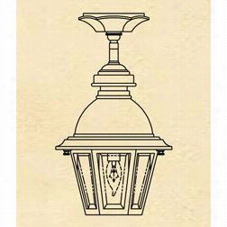 Han Over Lantern B51212c Small South Bend Copper Dome 25w 1 Light Outdoor Flush Mount