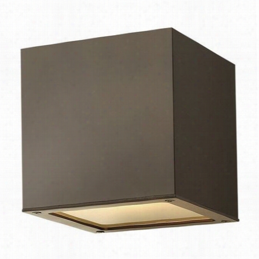 Hinkley Lighting 1767bz Kube 75w 1 Llight Mini Outdoor Wall Sconce In Bronze