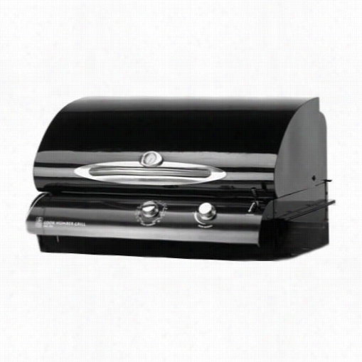 Outdoor Greatroom Jag24-k Cook Designate By ~  24"" Black Prcelain Convection Grill Understanding With 24"" Install Kit