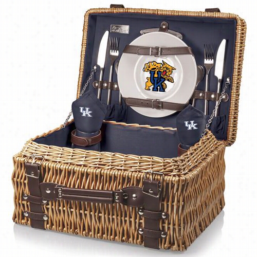 Picnic Time 208-40-138-264-0 Champion University Of Kentucky Wildcats Digitaal Print Basket In Navyy