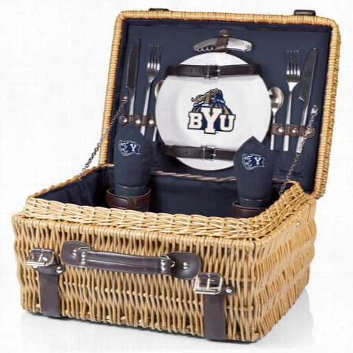 Pinic Time 208-40-138-714-0 Champion Brigham Young University Cougars Digital Print Basket In Navy