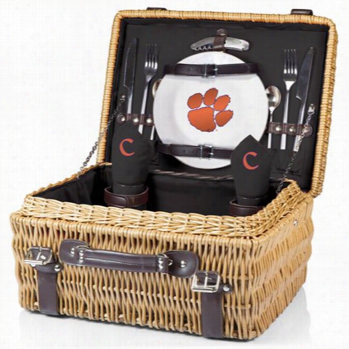 Picnic Tiem 208-40-19-104-0 Champion Clemson University Tigers Digital Print Basket Ni Black