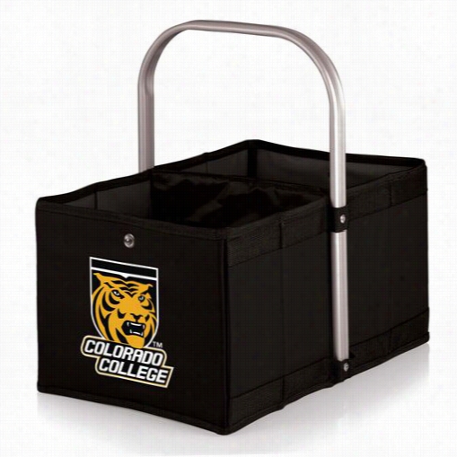 Picnic Time 546-00-17-774-0 Urban Colorado College Tigers Digital Print Basket In Black