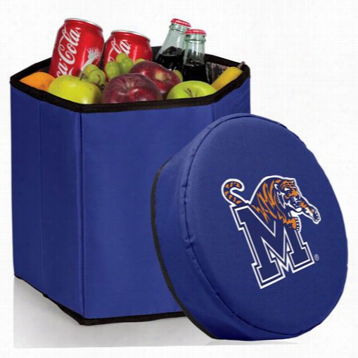 Picnic Time 596-00-138-754-0 University Of Memphis Tigers Digital Print Bongo Coolerr And Seat In Navy