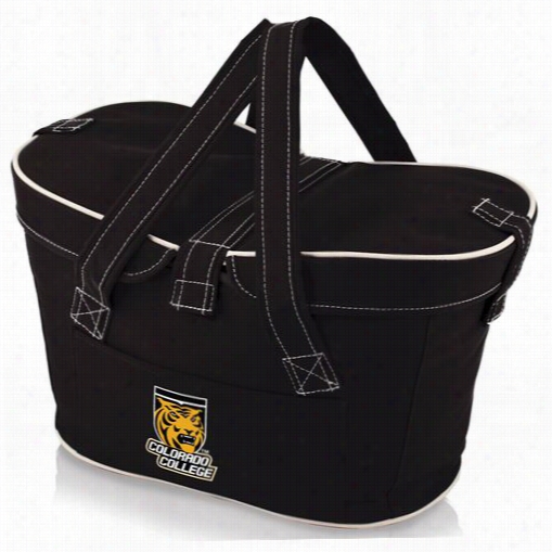 Picnic Time 599-00-179-774-0 Mercado C Olorado College Tigers Digital Print Basket In Back