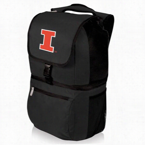 Picnic Time 634-00-175-214-0 Zuma Illinois Univ. Digital Print B Ackpack In Black