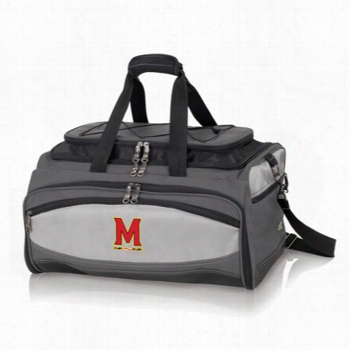 Picnict Ime 750-0-0175-314-0 Buccaneer University Of  Maryland Terrapins/terps Digital Print Cooler And Barbecue Set In Black