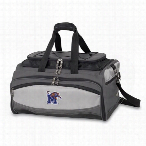 Picnic Tme 750-00-1 75-754-0  Buccaneer University Of Memphis Tigers Digital Print Cooler And Barbecue Ste In Black