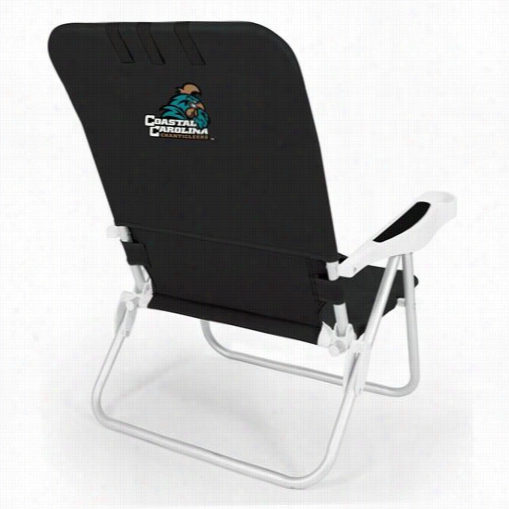 Picnic Time 790-00-179-734-0 Monaco Coatsa1 Carolina Chantkcleers Digital Impress Bdach Chair In Black