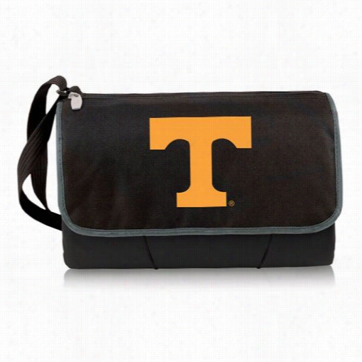 Picnic Leisure 820-00-175-554-0 University Of Tennesseee Volunteers Digital Print Blanket Tote In Black