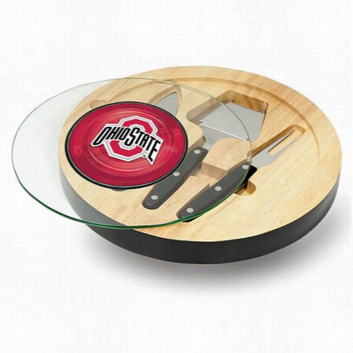 Picnic Time 829-00 Ventan Aohio State Buckeyes Digital Print Cheese Board