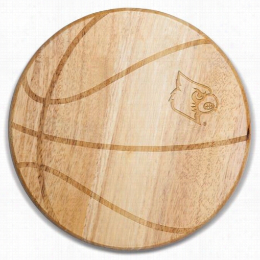 Picnic Time 840-00-5 05-303-0 University Of Louisville Cardinal S Engraving Free Throw Cutting Board In Natural Wood