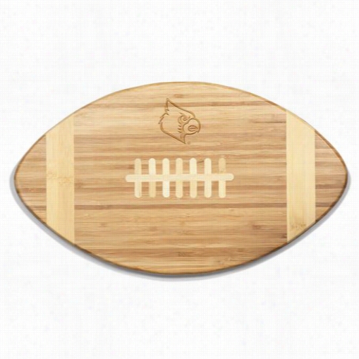 Picnic Time 86-00-s05-303-0 Touchdowwn U Of Louisville Cardinals Engraved Cutting Board In Natural