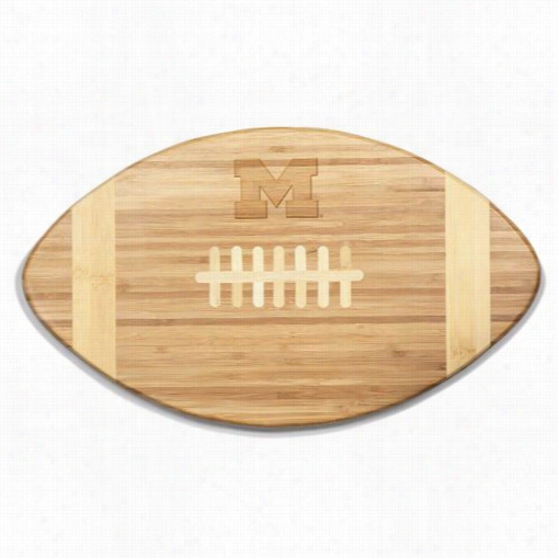 Picnic Time 896-00-505-343-0 Touchdown U Of Michigab Wolverines Engraved Cutting Board In Natural