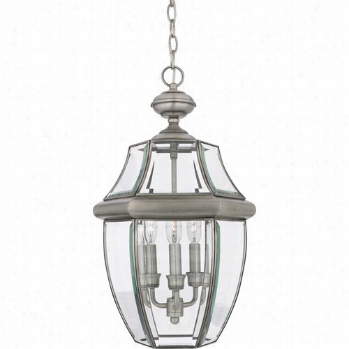 Quoizel Ny1179p Newbury3 Light Outdoor Penndant In Pewter