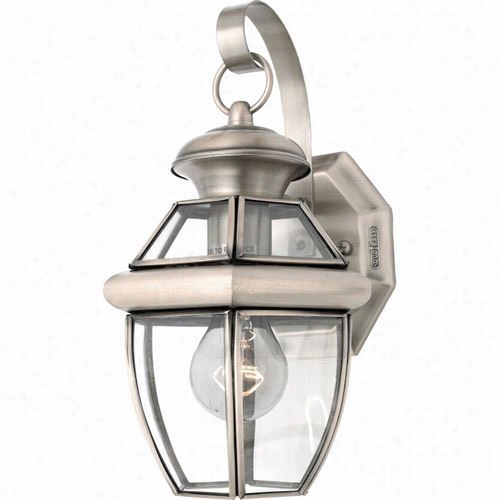 Quoizel Ny8315p Newbury 12-1/2&qquot;" 1 Light Outdoor Wall Sconce In Pewter