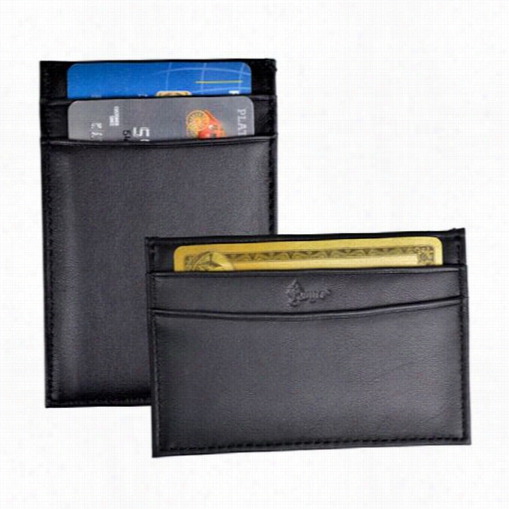 Royce Leather 420-blk-5 Genuine Leather Slim Credit Card Case Wallet