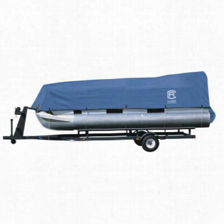 First-rate Accessories 20-150-080501-00 Stellex Pontoon Boat Cover In Blue - Image A