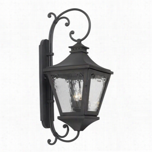 Elk Lighting 6712-c Manor 33 Light Ouutdoor Walk Sconce In Charcoal