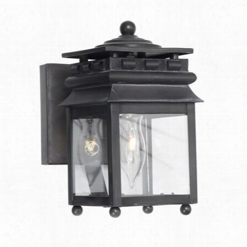 Moose Lighting 801-c Lancaster 1 Light Outdoor Wall Sconce In Charcoal