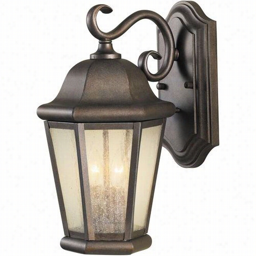 Feiss Ol5901cb Martinsville 2 Light Wall Lantern In Corinthian Bronze