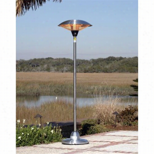 Fire Sense 60402 Stainless Steel Free Statnding Round Hallogen Patio Heater