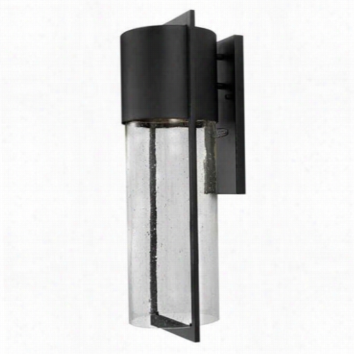 Hinkleey Lighting 1325bk-led Dwell Large 1 Light Led Outdoor Wall Sconce In Black