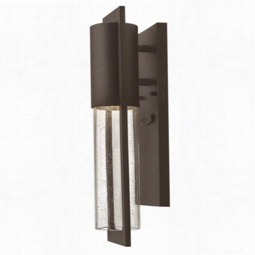 Hinkley Lighting 1326kz D W Ell 15-1/2""h Single Light D0wn Lighting Outdoor Wall Sconce In Buckeye Bronze