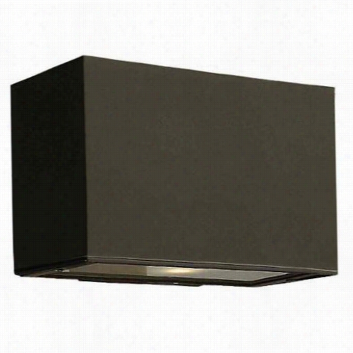 Hinkley Lighting 1635bz-le Datlantis 2 L Ight Mini Outdd Oor All Pocket Sconce In Bronze