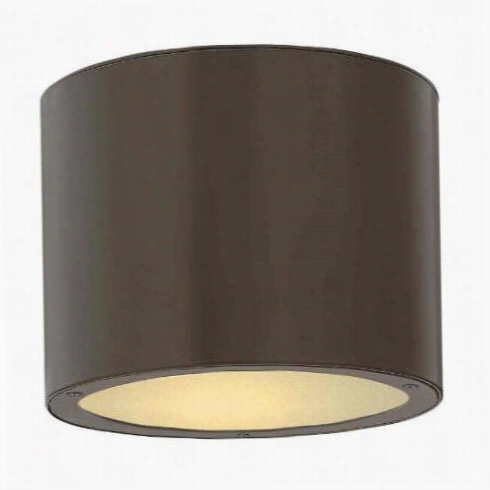 Hinkley Lighting 1663bz Luna 75w 1 Light Outdoor Flush Get Upon In Bronze