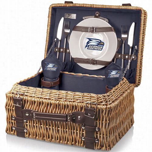 Picnic Tie  208-40-138-104-1 Champion Georgia Southern Eagles Digital Print Basket In Navy