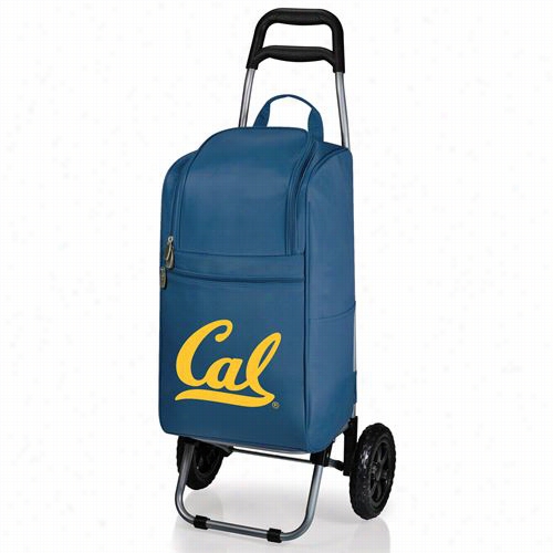 Picnic Time 545-00-138-074-0 University Of Califor Nia Berkele Golden Bears/cal Dig Ital Impression Cart Cooleer In Navy