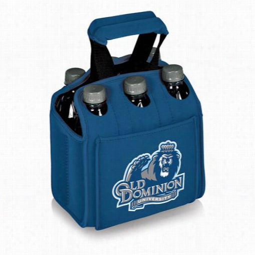 Picnic Time 608-00-139-884-0 Old Dominion Monarchs Digital Print Six Pack Cooler Tote In Blue