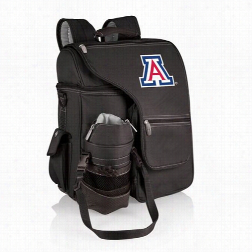 Picnic Time 641-00-175-012-0 Turismo University Of Arizona Wildcats Em Bridered Backpack In Black